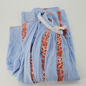 Tory Burch beading embroidery blouse